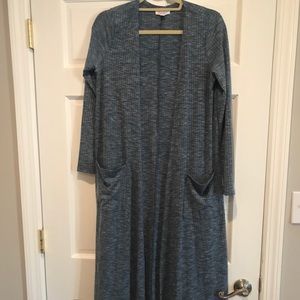 Lula Roe Sarah Sweater Blue- Brand New Size Small